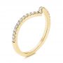 18k Yellow Gold 18k Yellow Gold V-shaped Diamond Wedding Ring - Three-Quarter View -  106360 - Thumbnail