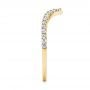 14k Yellow Gold 14k Yellow Gold V-shaped Diamond Wedding Ring - Side View -  106360 - Thumbnail
