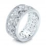  Platinum Platinum Vintage Diamond Stackable Eternity Band - Three-Quarter View -  101913 - Thumbnail