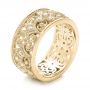 14k Yellow Gold Vintage Diamond Stackable Eternity Band