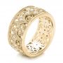 14k Yellow Gold 14k Yellow Gold Vintage Diamond Stackable Eternity Band - Three-Quarter View -  101913 - Thumbnail