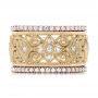 14k Yellow Gold 14k Yellow Gold Vintage Diamond Stackable Eternity Band - Front View -  101913 - Thumbnail