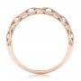 14k Rose Gold 14k Rose Gold Vintage Diamond Wedding Band - Front View -  102531 - Thumbnail