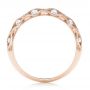 14k Rose Gold 14k Rose Gold Vintage Diamond Wedding Band - Front View -  102531 - Thumbnail