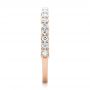 14k Rose Gold 14k Rose Gold Vintage Diamond Wedding Band - Side View -  102551 - Thumbnail