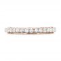 14k Rose Gold 14k Rose Gold Vintage Diamond Wedding Band - Top View -  102551 - Thumbnail