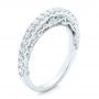  Platinum Platinum Vintage Diamond Wedding Band - Three-Quarter View -  102551 - Thumbnail