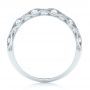 18k White Gold 18k White Gold Vintage Diamond Wedding Band - Front View -  102531 - Thumbnail