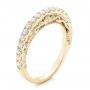 14k Yellow Gold 14k Yellow Gold Vintage Diamond Wedding Band - Three-Quarter View -  102551 - Thumbnail