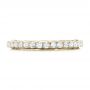 18k Yellow Gold 18k Yellow Gold Vintage Diamond Wedding Band - Top View -  102551 - Thumbnail