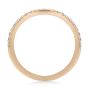 18k Rose Gold 18k Rose Gold Wavy Diamond Wedding Band - Front View -  107874 - Thumbnail