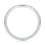 14k White Gold 14k White Gold Wavy Diamond Wedding Band - Front View -  107874 - Thumbnail