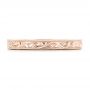 18k Rose Gold 18k Rose Gold Hand Engraved Wedding Band - Top View -  102436 - Thumbnail