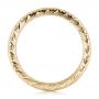 18k Yellow Gold 18k Yellow Gold Hand Engraved Wedding Band - Front View -  102436 - Thumbnail