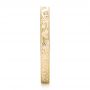 18k Yellow Gold 18k Yellow Gold Hand Engraved Wedding Band - Side View -  102436 - Thumbnail