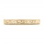 18k Yellow Gold 18k Yellow Gold Hand Engraved Wedding Band - Top View -  102436 - Thumbnail