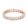 18k Rose Gold 18k Rose Gold Stackable Diamond Eternity Band - Flat View -  101904 - Thumbnail