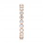 14k Rose Gold 14k Rose Gold Stackable Diamond Eternity Band - Side View -  101904 - Thumbnail