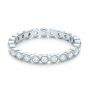 14k White Gold 14k White Gold Stackable Diamond Eternity Band - Flat View -  101904 - Thumbnail