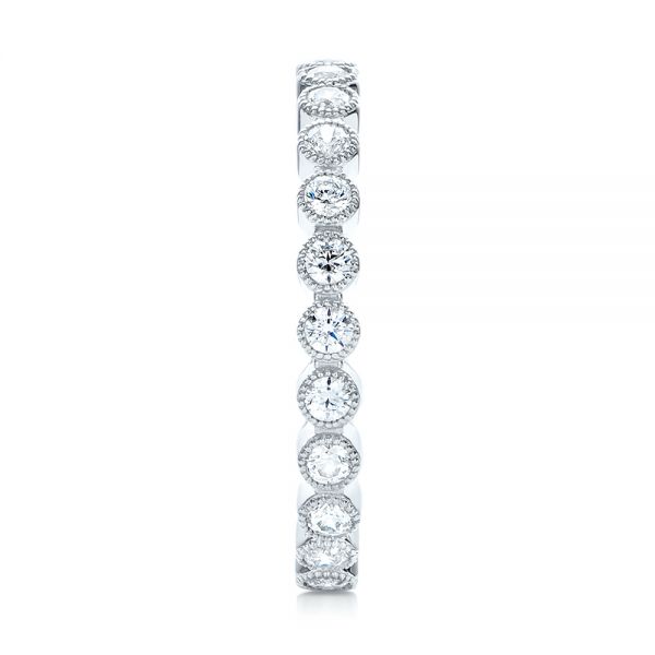  Platinum Platinum Stackable Diamond Eternity Band - Side View -  101904