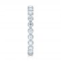 14k White Gold 14k White Gold Stackable Diamond Eternity Band - Side View -  101904 - Thumbnail