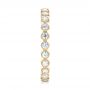14k Yellow Gold 14k Yellow Gold Stackable Diamond Eternity Band - Side View -  101904 - Thumbnail