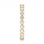 18k Yellow Gold 18k Yellow Gold Stackable Diamond Eternity Band - Side View -  101904 - Thumbnail