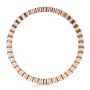 18k Rose Gold 18k Rose Gold Women's Bezel Set Diamond Eternity Band - Front View -  100136 - Thumbnail