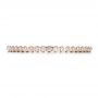 14k Rose Gold 14k Rose Gold Women's Bezel Set Diamond Eternity Band - Top View -  100136 - Thumbnail