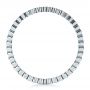 18k White Gold Women's Bezel Set Diamond Eternity Band - Front View -  100136 - Thumbnail