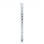  Platinum Platinum Women's Bezel Set Diamond Eternity Band - Side View -  100136 - Thumbnail