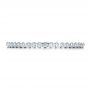 14k White Gold 14k White Gold Women's Bezel Set Diamond Eternity Band - Top View -  100136 - Thumbnail