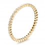 14k Yellow Gold 14k Yellow Gold Women's Bezel Set Diamond Eternity Band - Three-Quarter View -  100136 - Thumbnail