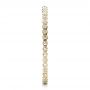 14k Yellow Gold 14k Yellow Gold Women's Bezel Set Diamond Eternity Band - Side View -  100136 - Thumbnail