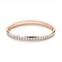 18k Rose Gold 18k Rose Gold Women's Channel Set Diamond Eternity Band - Flat View -  100140 - Thumbnail