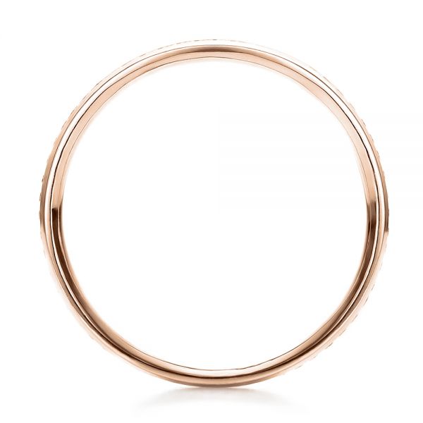 14k Rose Gold 14k Rose Gold Women's Channel Set Diamond Eternity Band - Front View - 100140