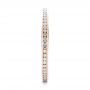 14k Rose Gold 14k Rose Gold Women's Channel Set Diamond Eternity Band - Side View -  100140 - Thumbnail