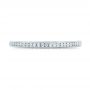 18k White Gold Women's Channel Set Diamond Eternity Band - Top View -  100140 - Thumbnail