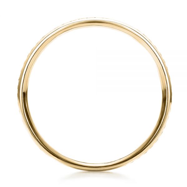 14k Yellow Gold 14k Yellow Gold Women's Channel Set Diamond Eternity Band - Front View - 100140