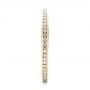 18k Yellow Gold 18k Yellow Gold Women's Channel Set Diamond Eternity Band - Side View -  100140 - Thumbnail