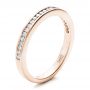 18k Rose Gold Women's Channel Set Wedding Band