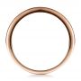 14k Rose Gold 14k Rose Gold Women's Channel Set Wedding Band - Front View -  1474 - Thumbnail