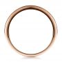 14k Rose Gold 14k Rose Gold Women's Channel Set Wedding Band - Front View -  1474 - Thumbnail