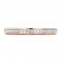 14k Rose Gold 14k Rose Gold Women's Channel Set Wedding Band - Top View -  1474 - Thumbnail
