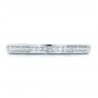 18k White Gold Women's Channel Set Wedding Band - Top View -  1474 - Thumbnail