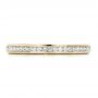 18k Yellow Gold 18k Yellow Gold Women's Channel Set Wedding Band - Top View -  1474 - Thumbnail
