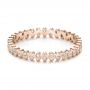 14k Rose Gold 14k Rose Gold Women's Contemporary Diamond Eternity Band - Flat View -  100133 - Thumbnail