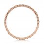 18k Rose Gold 18k Rose Gold Women's Contemporary Diamond Eternity Band - Front View -  100133 - Thumbnail