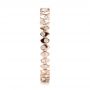 18k Rose Gold 18k Rose Gold Women's Contemporary Diamond Eternity Band - Side View -  100133 - Thumbnail