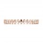 18k Rose Gold 18k Rose Gold Women's Contemporary Diamond Eternity Band - Top View -  100133 - Thumbnail